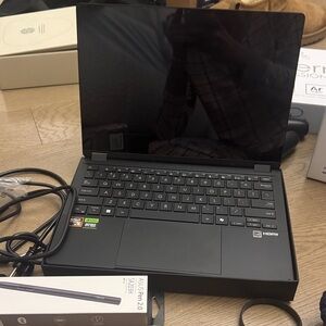 Black Laptop with Accessories